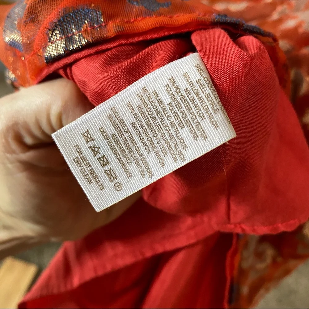 FREE PEOPLE | Vacation Metallic Grommet Batik Print Dress - Picture 7 of 11